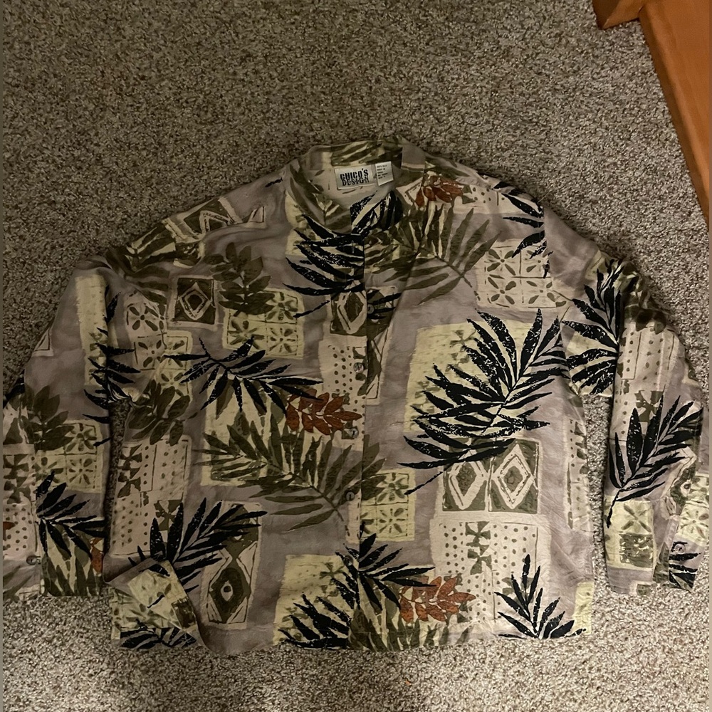 100% silk vintage shirt